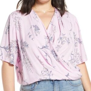 Leith Light Pink Floral Blouse